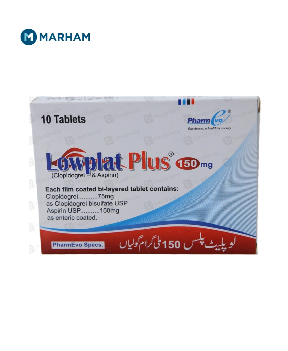 Lowplat Plus Tablet Uses, Dosage, Side Effects, and Price in Pakistan